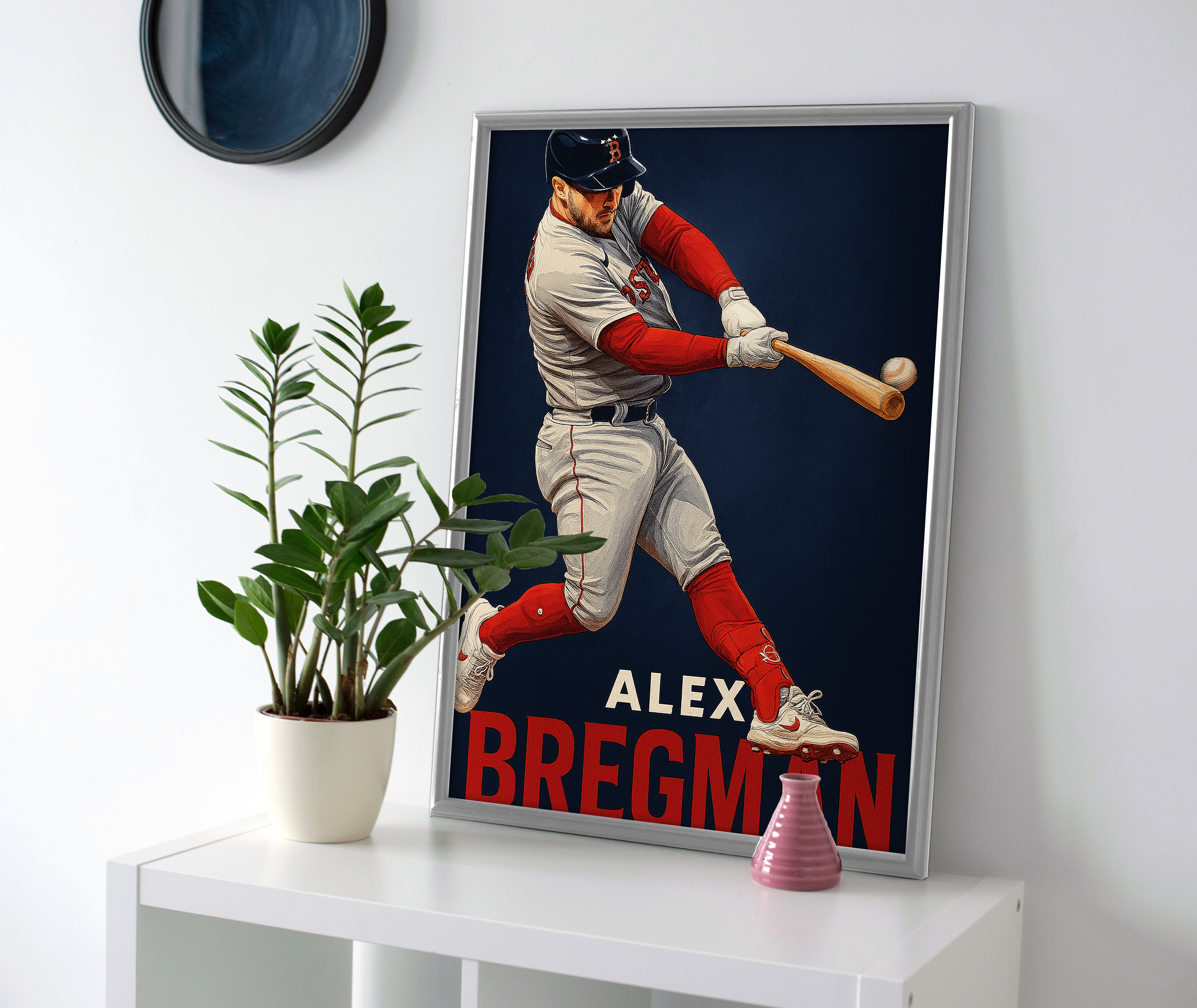 Alex Bregman Red Sox Poster canvas wall art